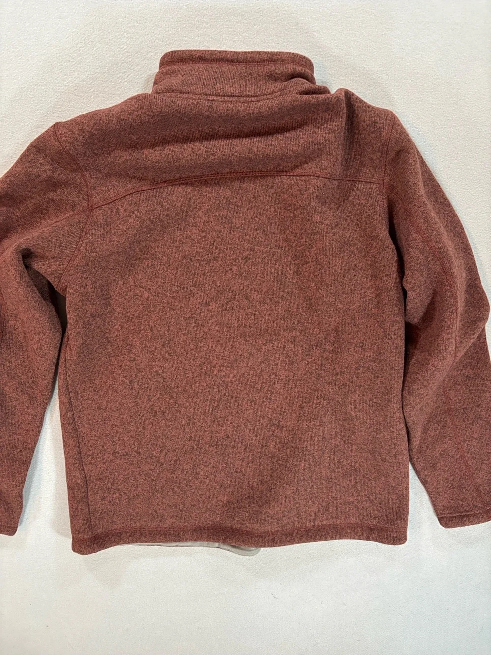 The North Face Men’s Half-Zip Fleece Pullover - heathered Brick Red L